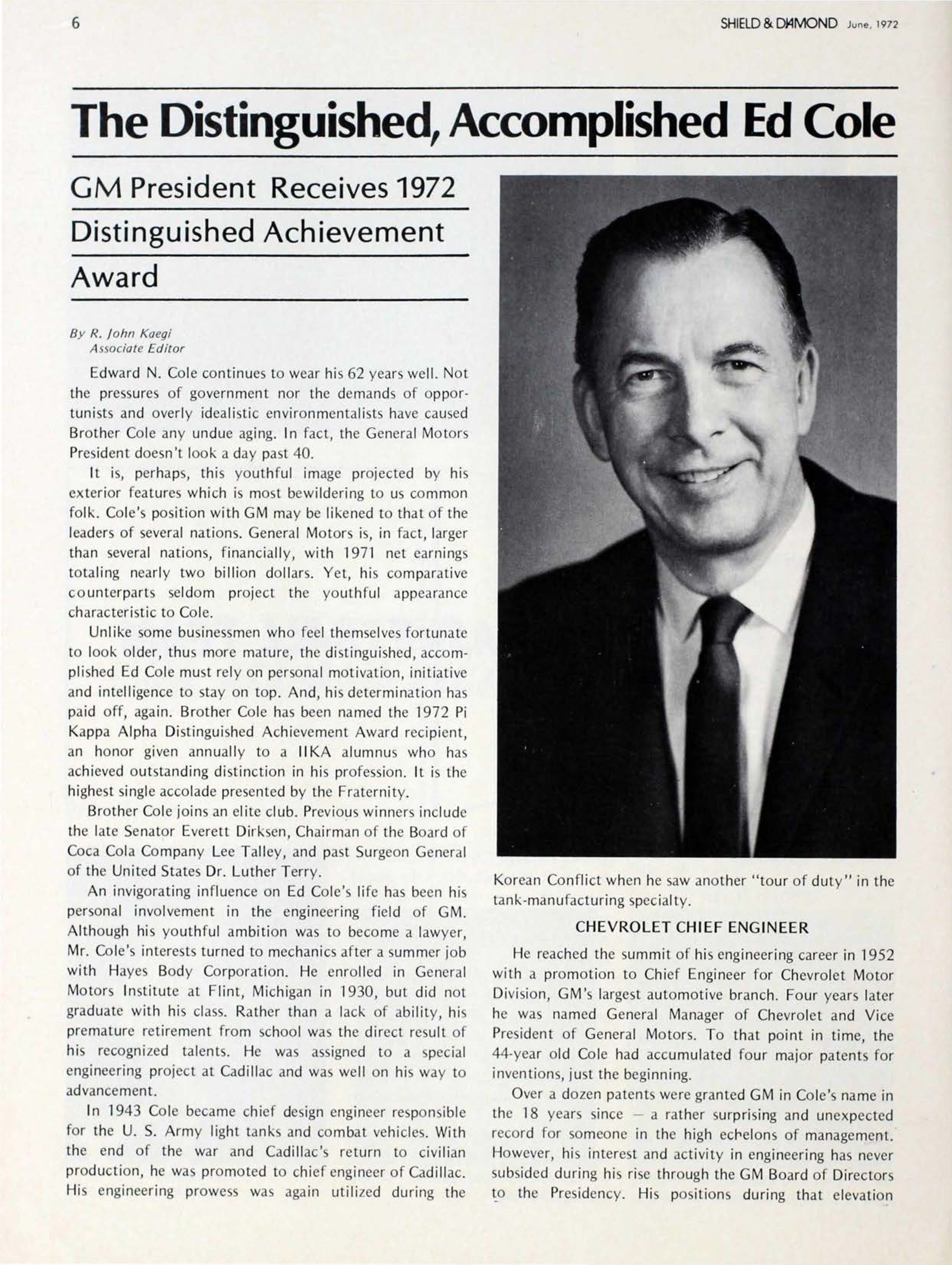 The Distinguished, Accomplished Ed Cole